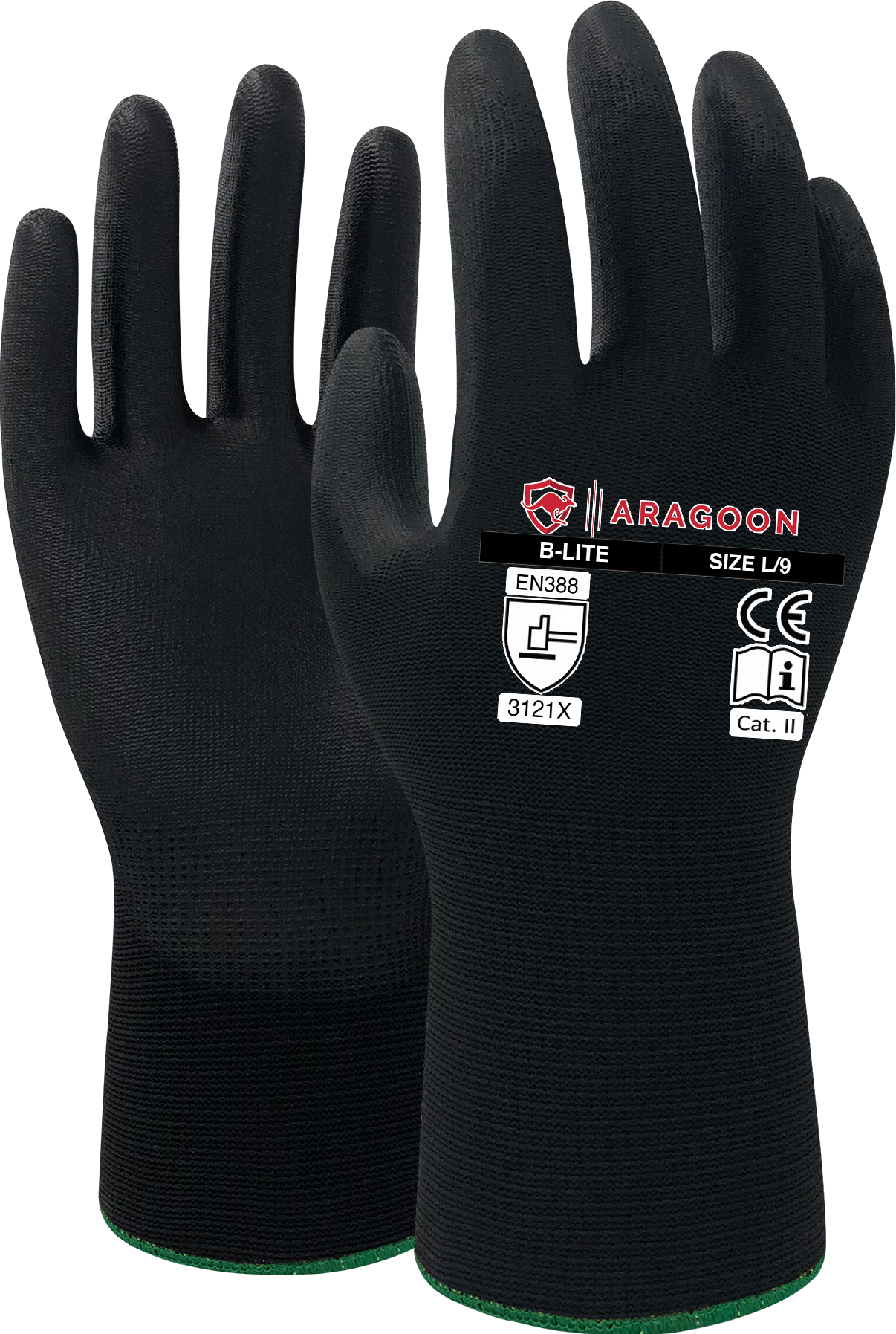 120 Pairs B-Lite ABRASION RESISTANCE NYLON GLOVE WITH PU PALM.